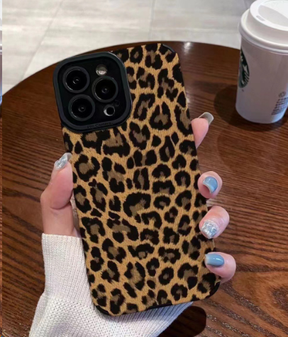 Leopard Print and Stripe Protective Cover for Devices