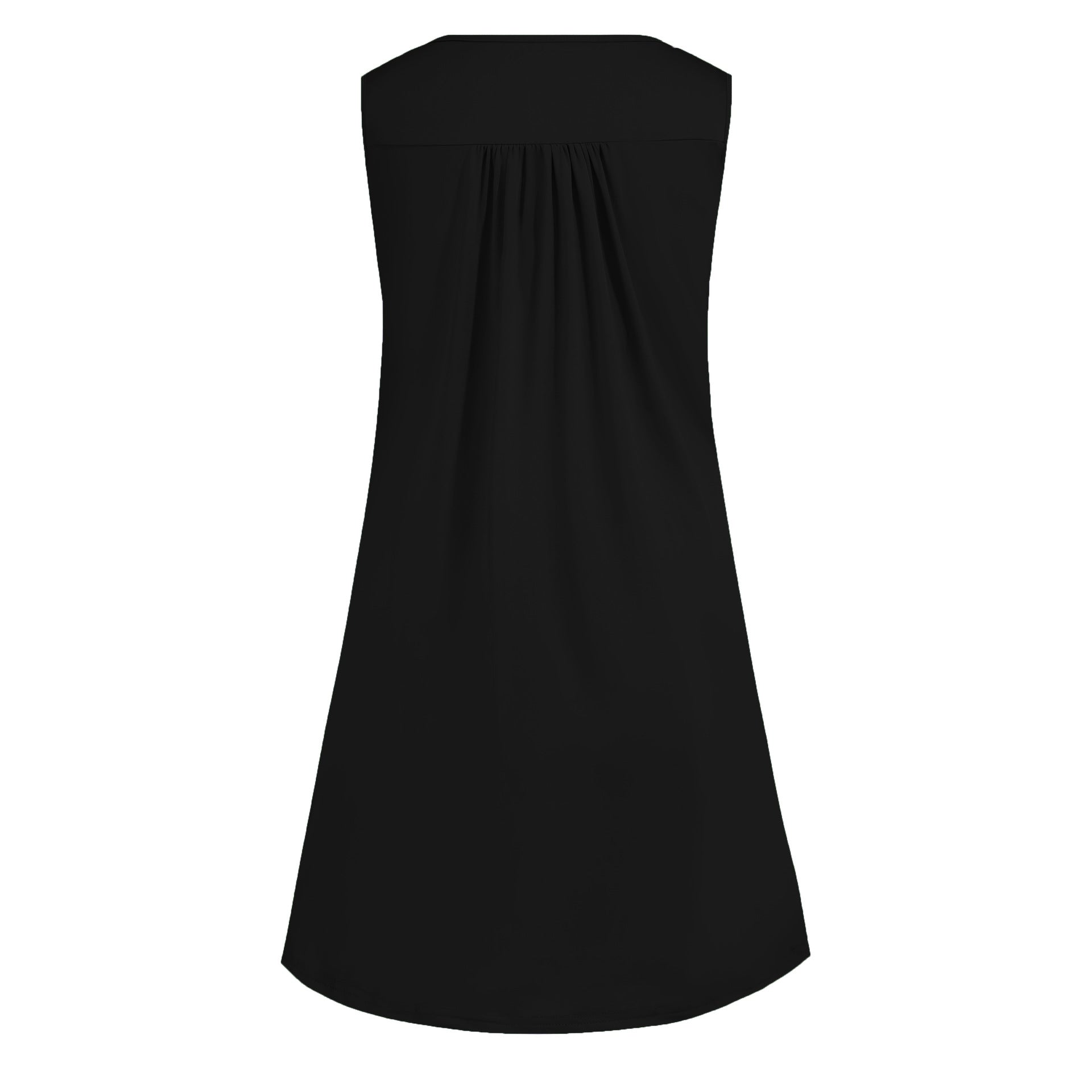 2024 spring and summer pajamas new European and American women's wish Amazon button pleated vest casual sleeveless dress