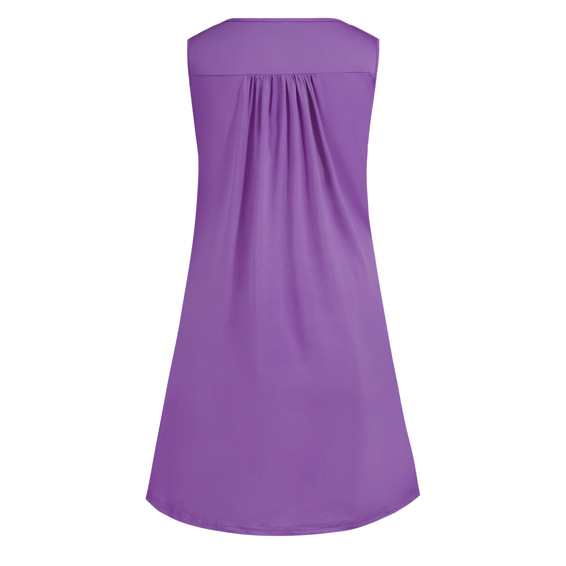 2024 spring and summer pajamas new European and American women's wish Amazon button pleated vest casual sleeveless dress