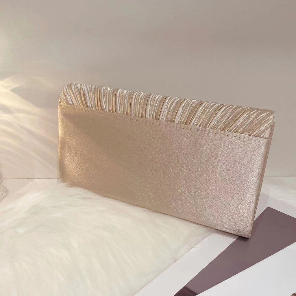 2024 New Women's Satin Evening Bag Banquet Clutch Dress Small Square Bag Fashion Handbag Lightweight
